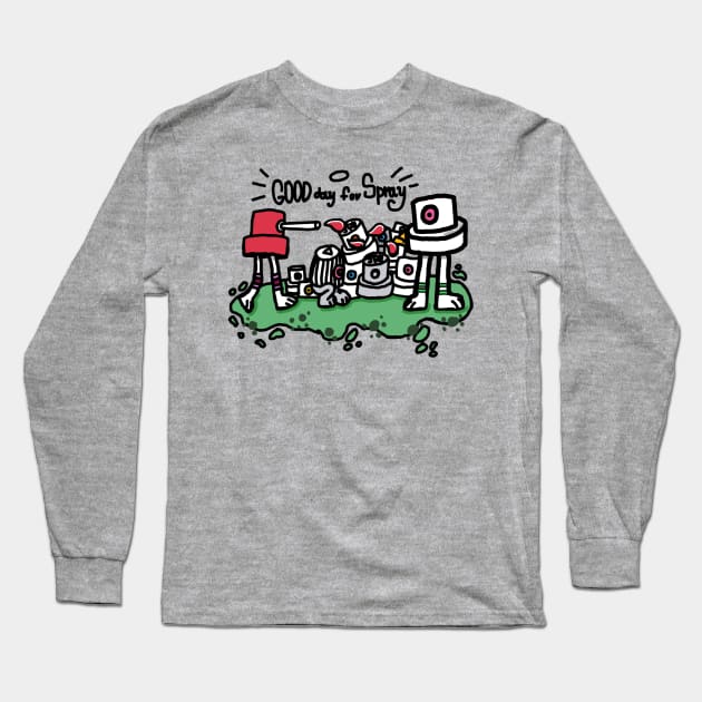 Good day for spray caps Long Sleeve T-Shirt by squeezer79